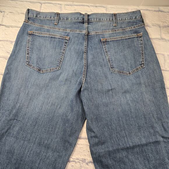 NWT Old Navy Jeans Basic Loose Flex Straight Blue Medium Wash size 42x32 - Picture 10 of 13